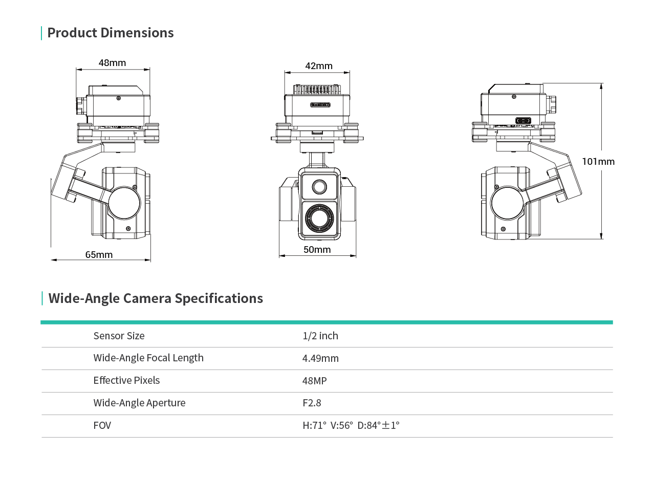 HEQUAV K8T-V3 Dual-Sensor Dron - Thermal Imager Drone Gimbal 评论和价格